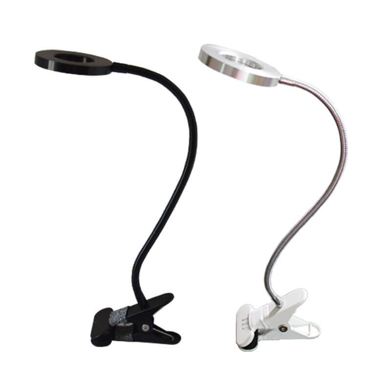 Industriel Clip-On LED Skrivebordslampe i Metal