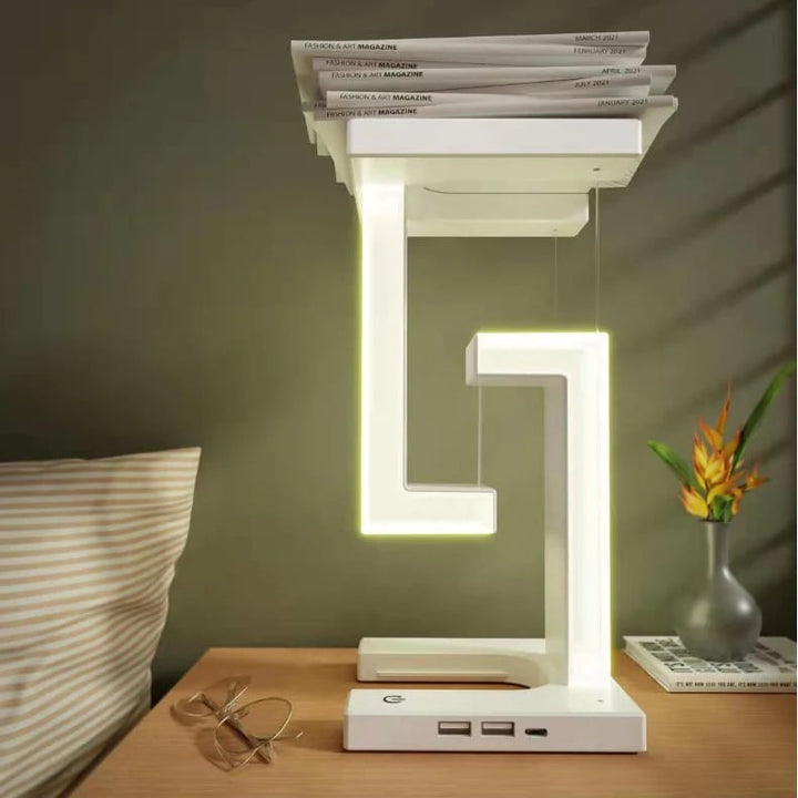 Trådløs Oplader med LED Glød og Hurtig Qi-opladning