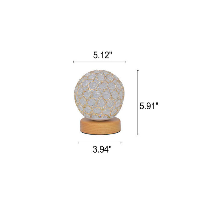 Genopladelig Rund LED Bordlampe med Berøringsfølsom Kontrol