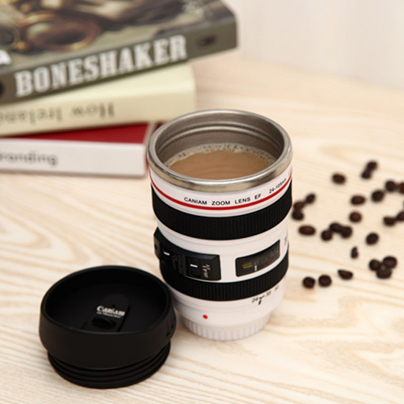 Kamera Linse Kaffe Kop - Isoleret Rejse Kop til Fotografer