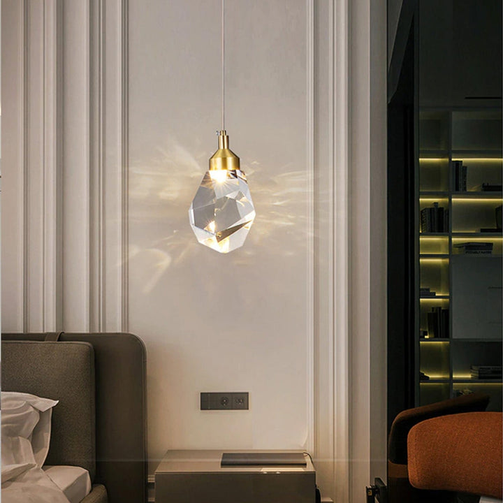 Justerbar LED Pendellampe i Metal og Akryl