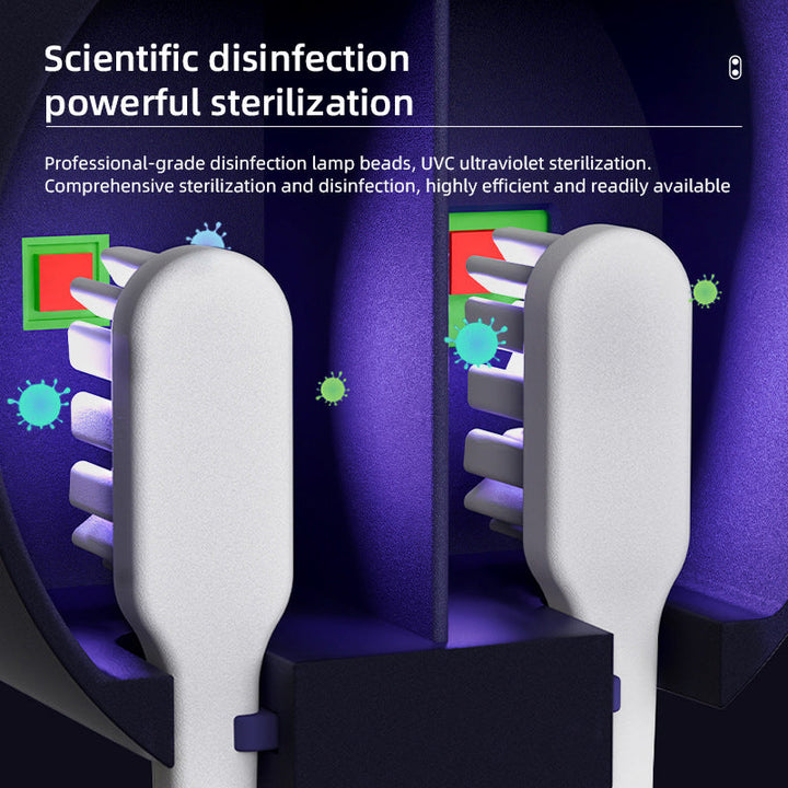 Automatisk UV Tandbørste Sterilisator med Sensorlåg