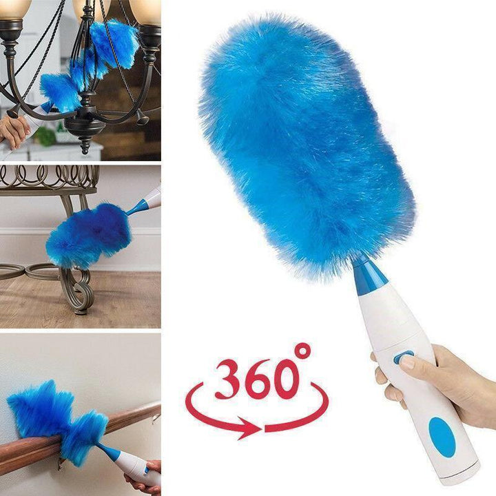 360° Elektrisk Spin Duster med Mikrofiberbørster