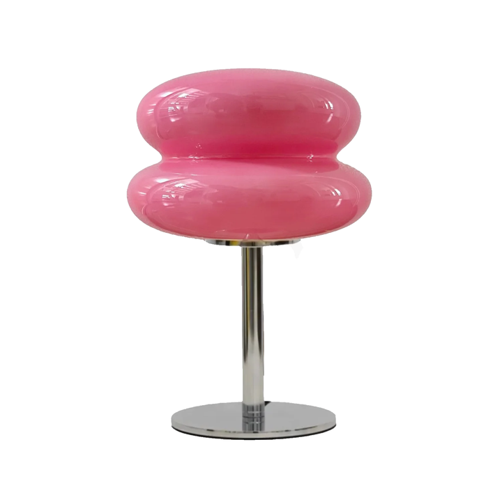 Dæmpbar Pink Retro Bordlampe med USB Opladning