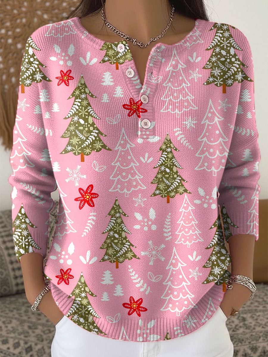 Raegan™ | Juletrøje med knapper