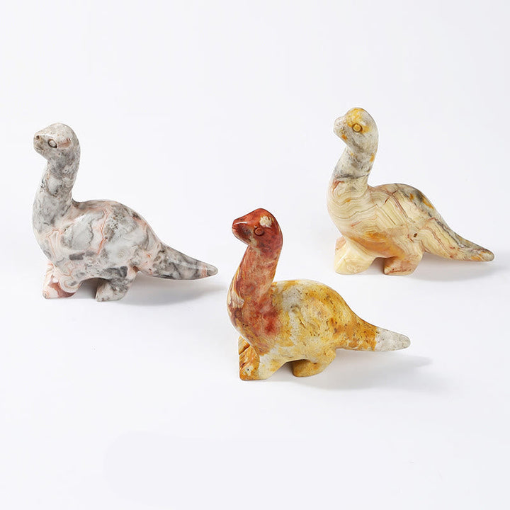 Naturlig Krystal Dinosaur Figurine 2,5 Tommer