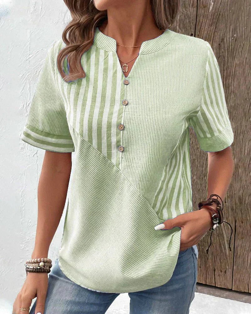 Monroe™ | Bløde Striber Bluse