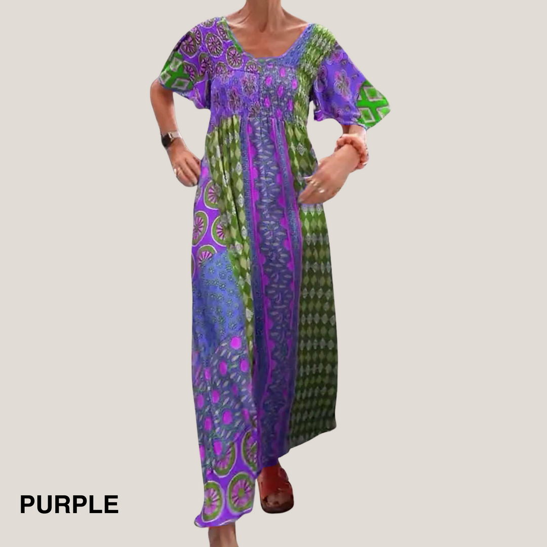 Vanessa™ | Elegant Paisley Midi Kjole