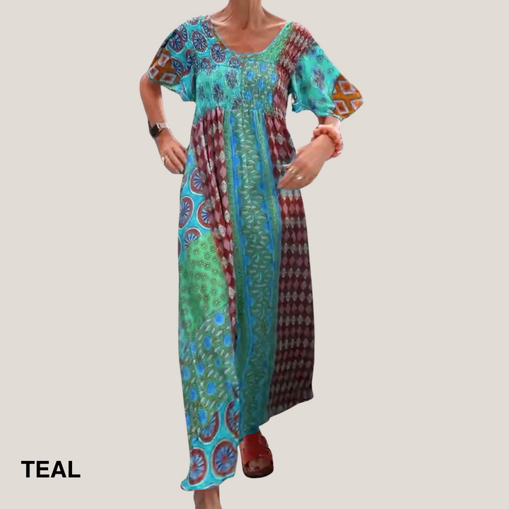 Vanessa™ | Elegant Paisley Midi Kjole