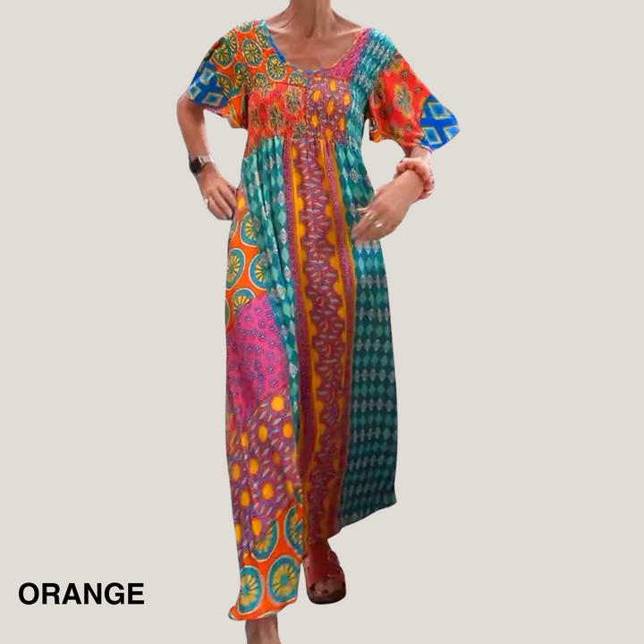 Vanessa™ | Elegant Paisley Midi Kjole