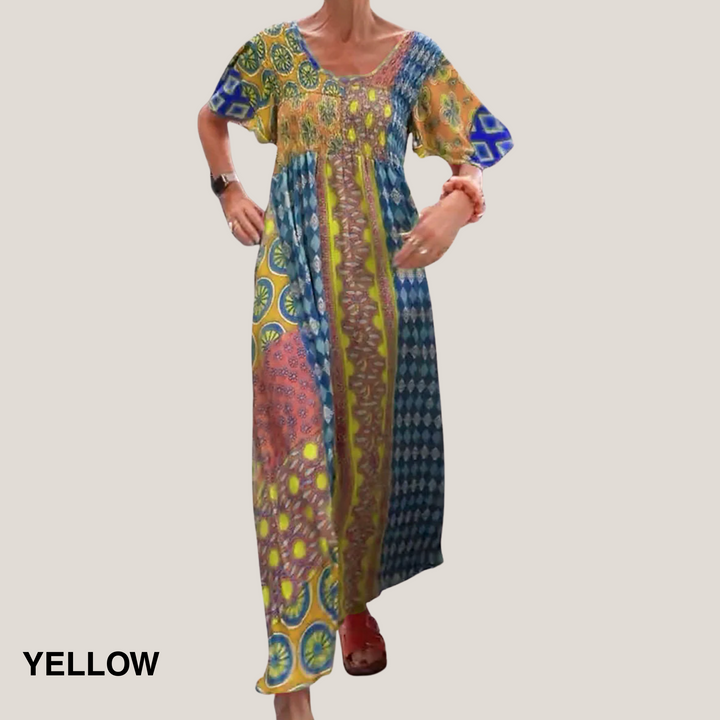 Vanessa™ | Elegant Paisley Midi Kjole
