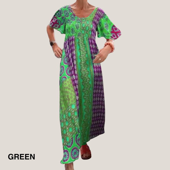 Vanessa™ | Elegant Paisley Midi Kjole