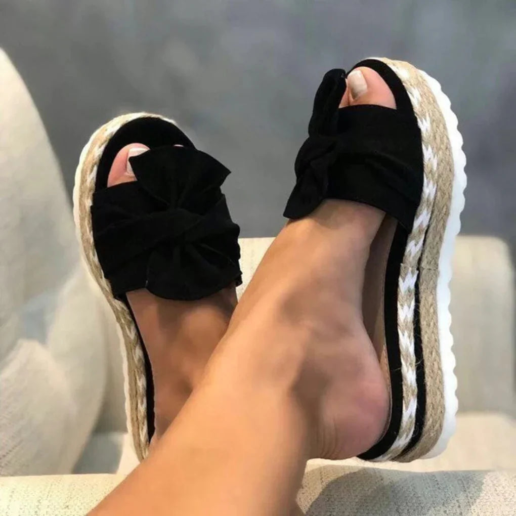 Nadine | Dame Forår Sløjfe Slip-On Sandaler