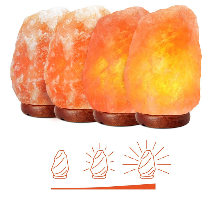 Himalaya Saltlampe med Dæmpningsfunktion i Pink Klippesalt