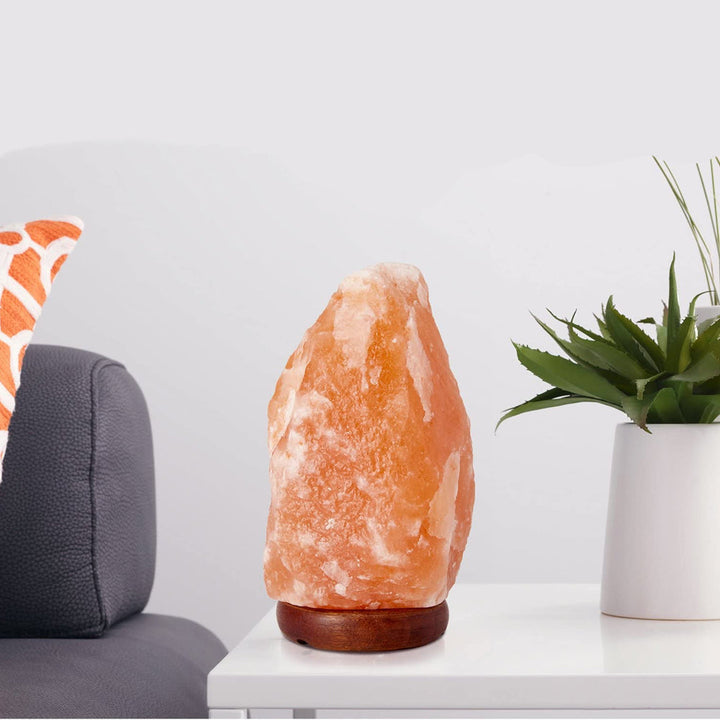 Himalaya Saltlampe med Dæmpningsfunktion i Pink Klippesalt