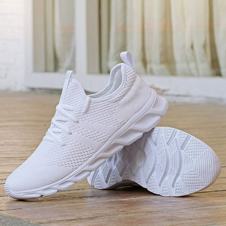 Magdalena | Dame Strik-Gå-Sneakers med Snørebånd