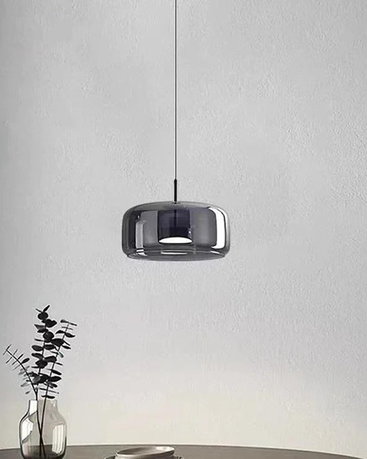 Justerbar Røgglas Pendellampe i Vintage-Design