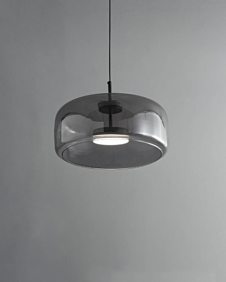 Justerbar Røgglas Pendellampe i Vintage-Design