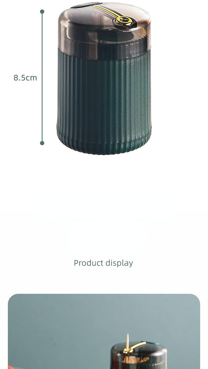Nordisk Tandstikdispenser med Trykudløsningsdesign - Grøn, Lys Grøn, Rød
