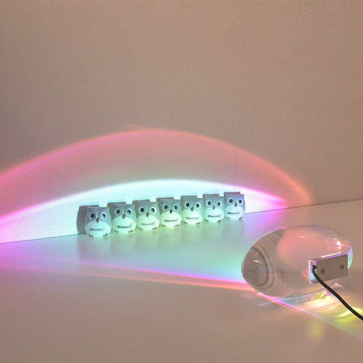 Stilfuld LED Bordlampe med Krystalprojektion