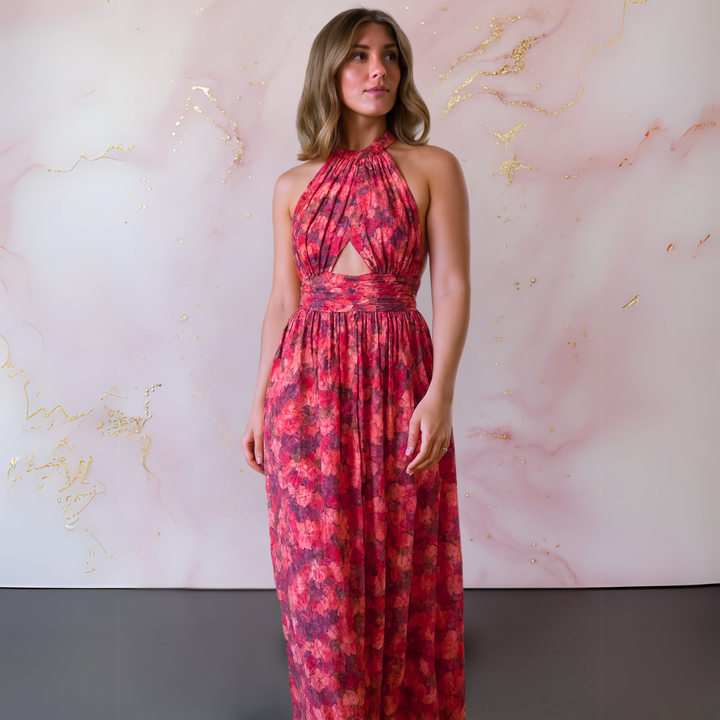 Cora™ | Elegant Floral Maxi Kjole