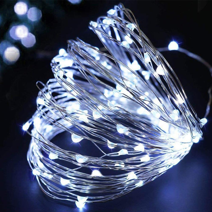 LED Vinflaske Lyskilder med Kobbertråd - Varm Hvid, 2 m, 20 LEDs