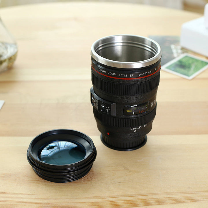 Kamera Linse Kaffe Kop - Isoleret Rejse Kop til Fotografer