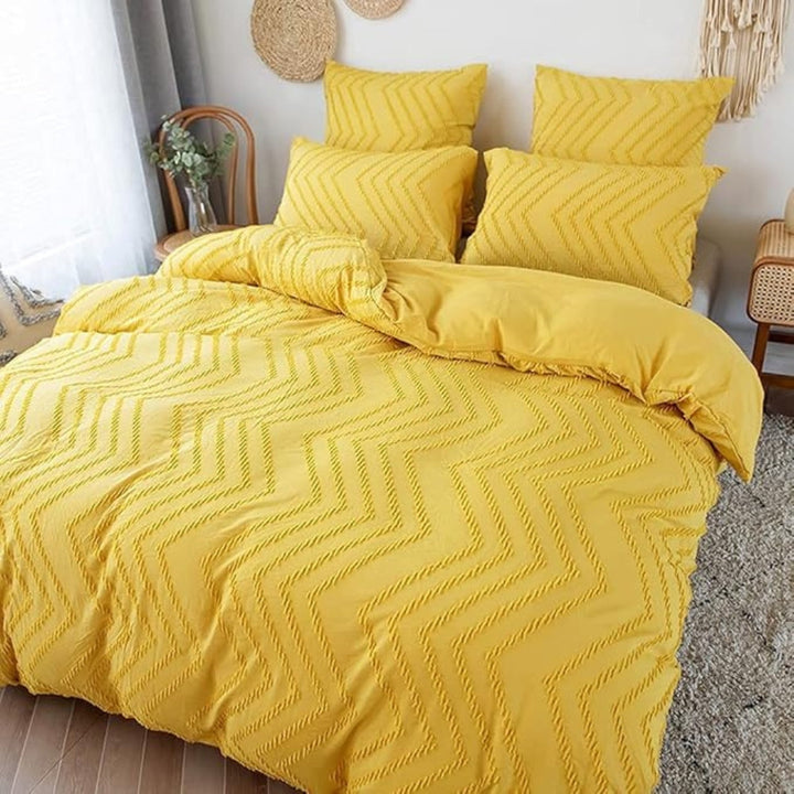 Chevron Mikrofiber Dynecover Sæt med Pudebetræk
