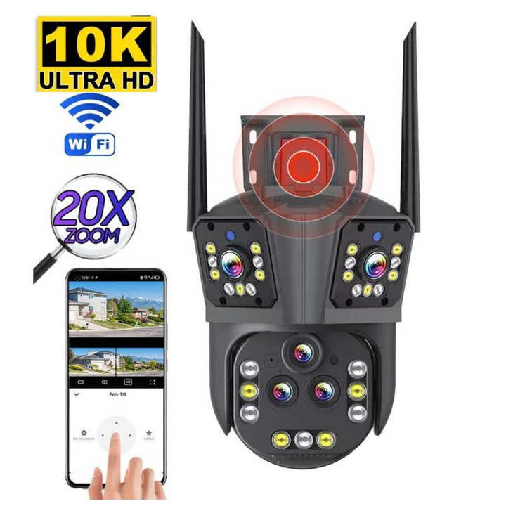 20MP WiFi Overvågningskamera med 20x Zoom og Smart Bevægelsesdetektion