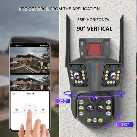 20MP WiFi Overvågningskamera med 20x Zoom og Smart Bevægelsesdetektion