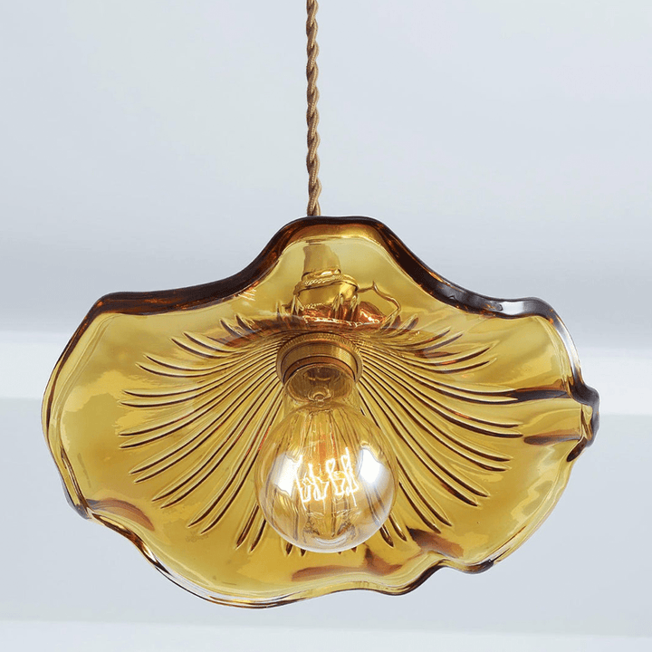 Hibiscus Pendel i Metal og Glas