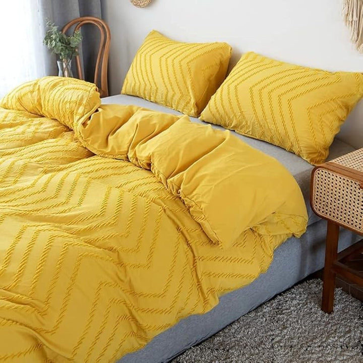 Chevron Mikrofiber Dynecover Sæt med Pudebetræk