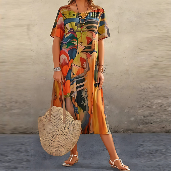 Colora™ | Elegant Blomsterkjole