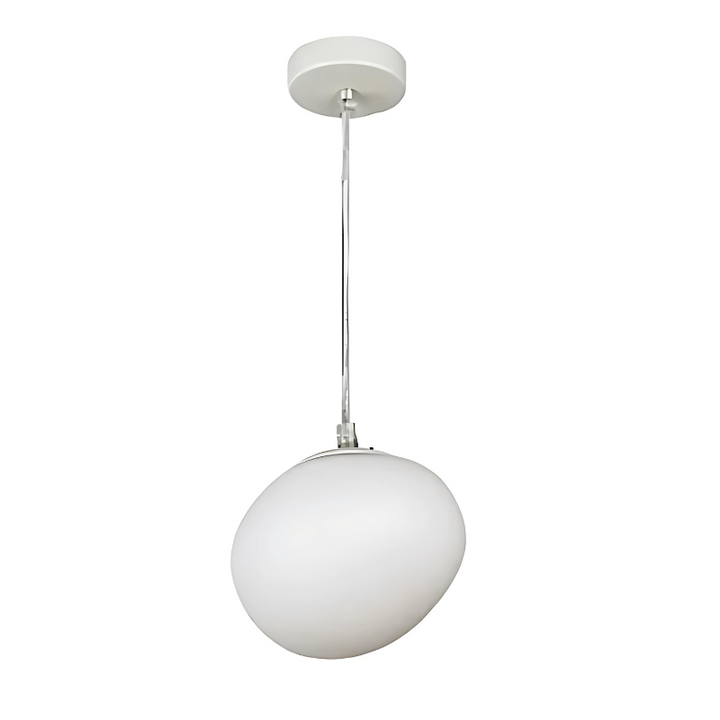 Glas Pebble Pendel Lys i Hvid - Moderne Design