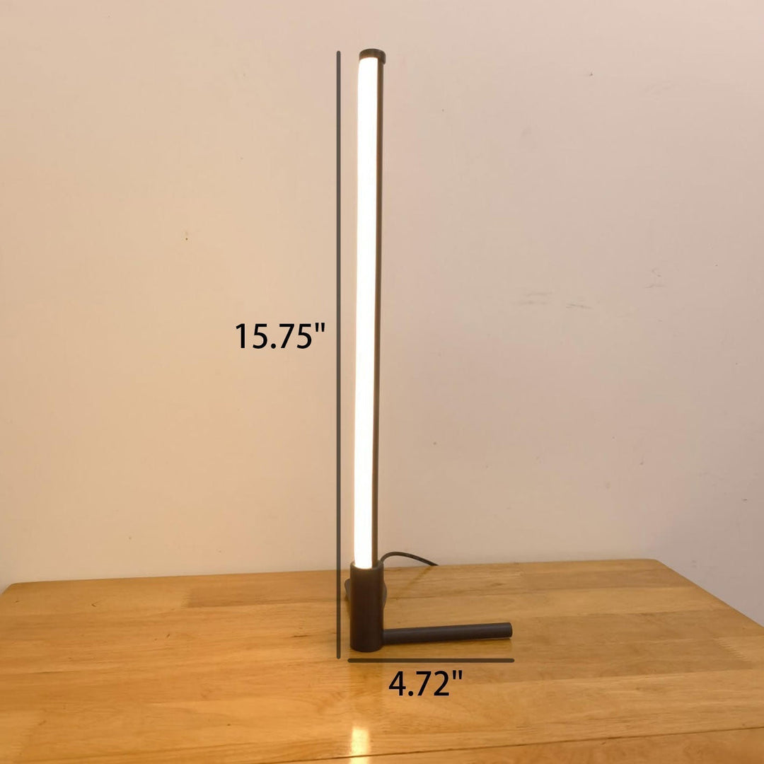 Minimalistisk LED Bordlampe med Justerbare Lysindstillinger i Metal og Akryl