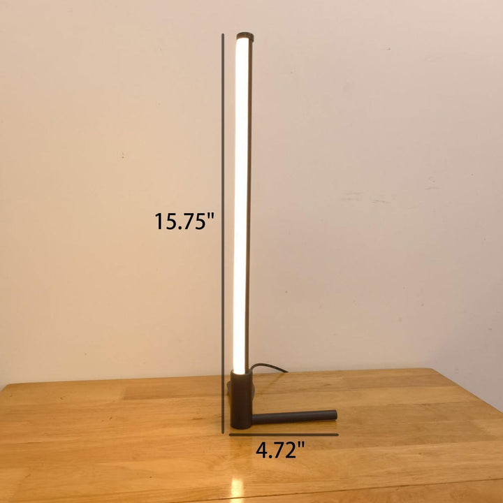 Minimalistisk LED Bordlampe med Justerbare Lysindstillinger i Metal og Akryl