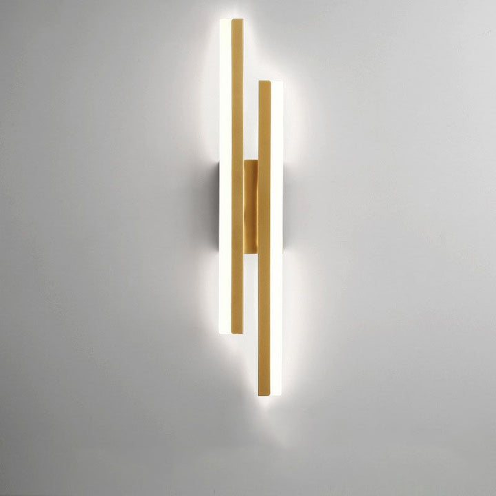 Moderne Sort og Guld LED Væglampe med Justerbar Belysning
