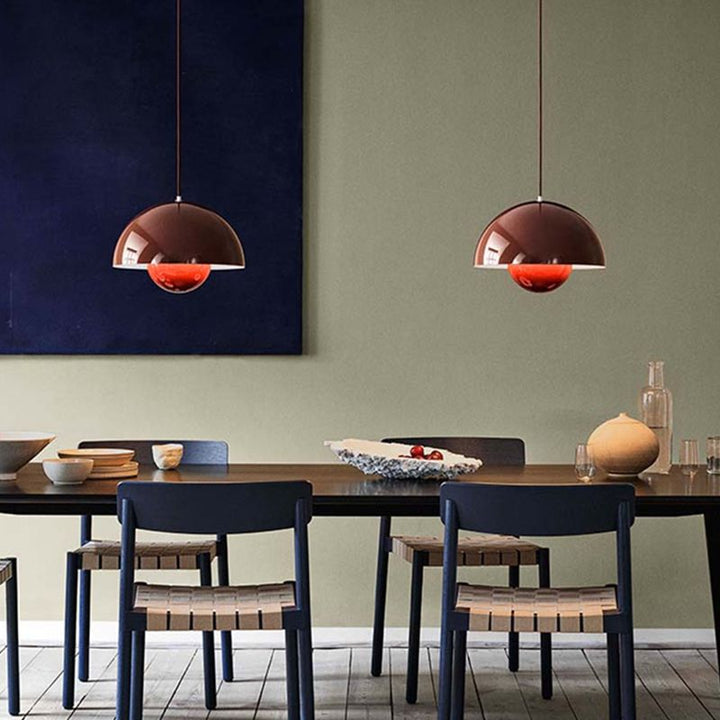 Geometrisk Pendellampe i Smedejern - Moderne Design