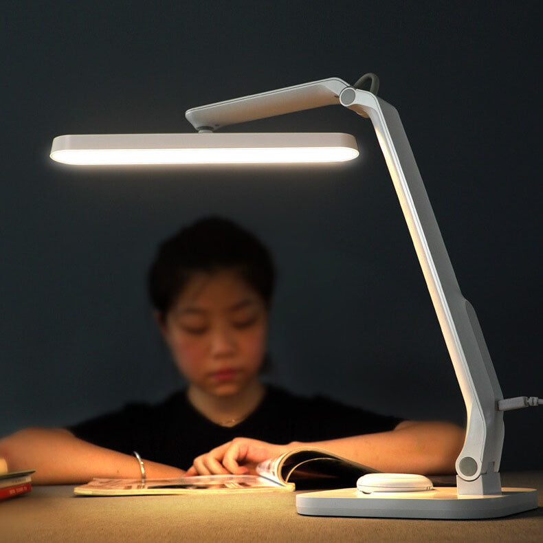 USB Opladelig Foldbar LED Skrivebordslampe i Hvid