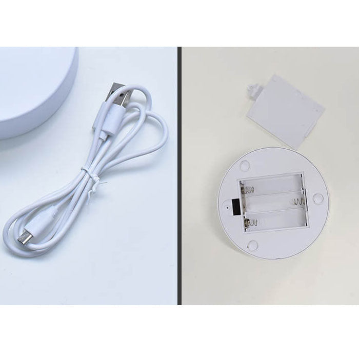 3D Quicksand LED Bordlampe i Glas