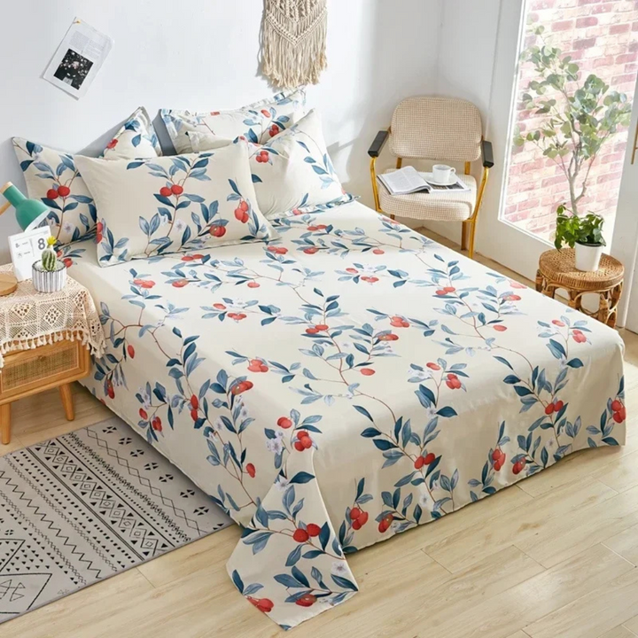 Blødt Bomulds Dyne Betræk Sæt med Pudebetræk