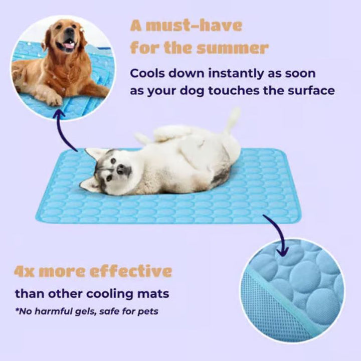 Gel-Fri Kølemåtte til Hunde - Komfortabel Sommer Pet Pad