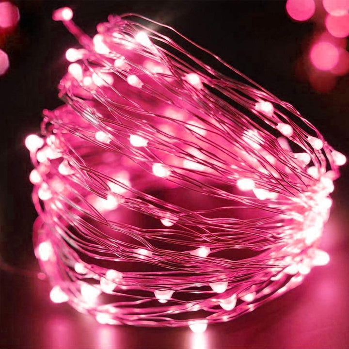 LED Vinflaske Lyskilder med Kobbertråd - Varm Hvid, 2 m, 20 LEDs