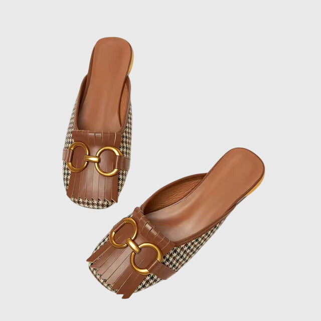 Pauline | Damernes Slip-On Sandaler med Spændedesign
