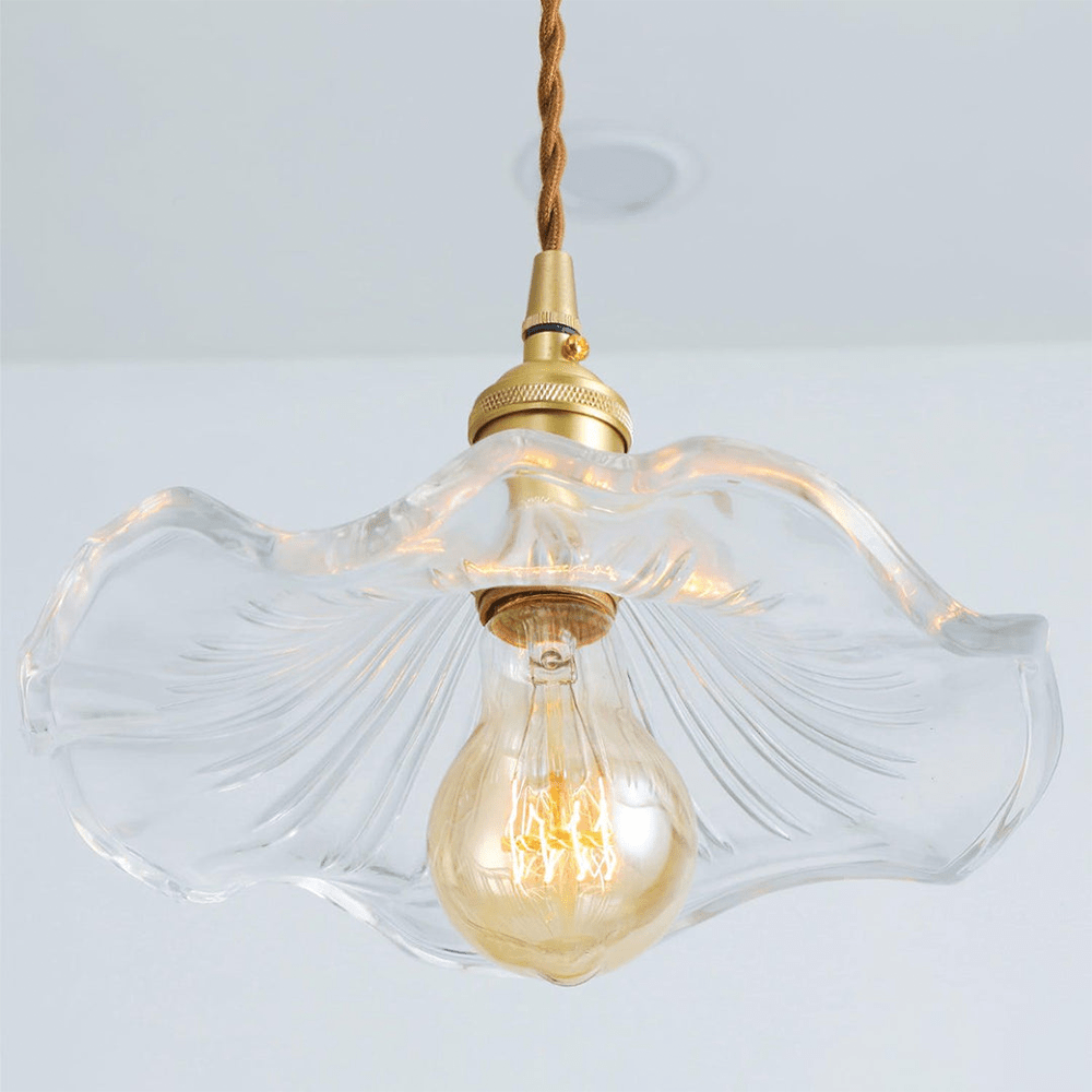Hibiscus Pendel i Metal og Glas