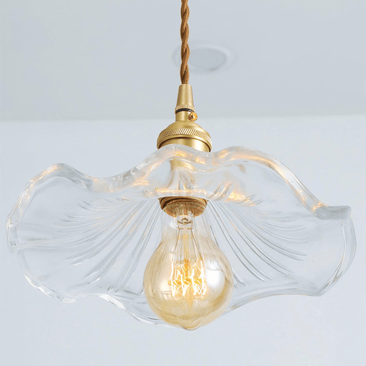 Hibiscus Pendel i Metal og Glas