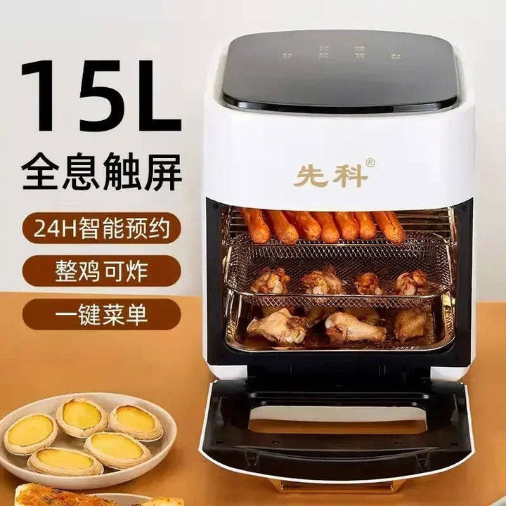 15L Multifunktionel Elektrisk Air Fryer Ovn - Steg, Bag, Grill