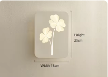 Minimalistisk LED Væglampe i Aluminium og Akryl