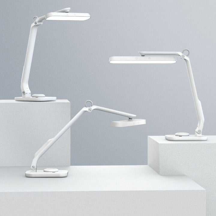 USB Opladelig Foldbar LED Skrivebordslampe i Hvid