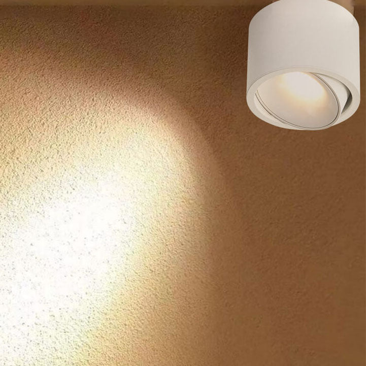 Justerbar Minimalistisk LED Loftlampe i Sort eller Hvid